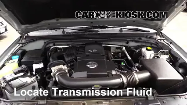 2012 Nissan Frontier SL 4.0L V6 Crew Cab Pickup Líquido de transmisión Controlar nivel de líquido